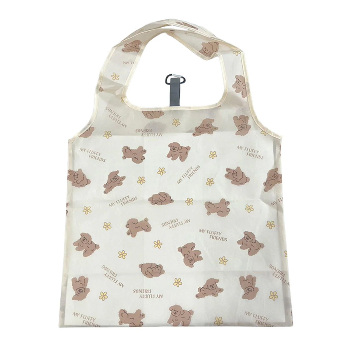 エコバッグL カラビナ付きトイプードルBE 368000