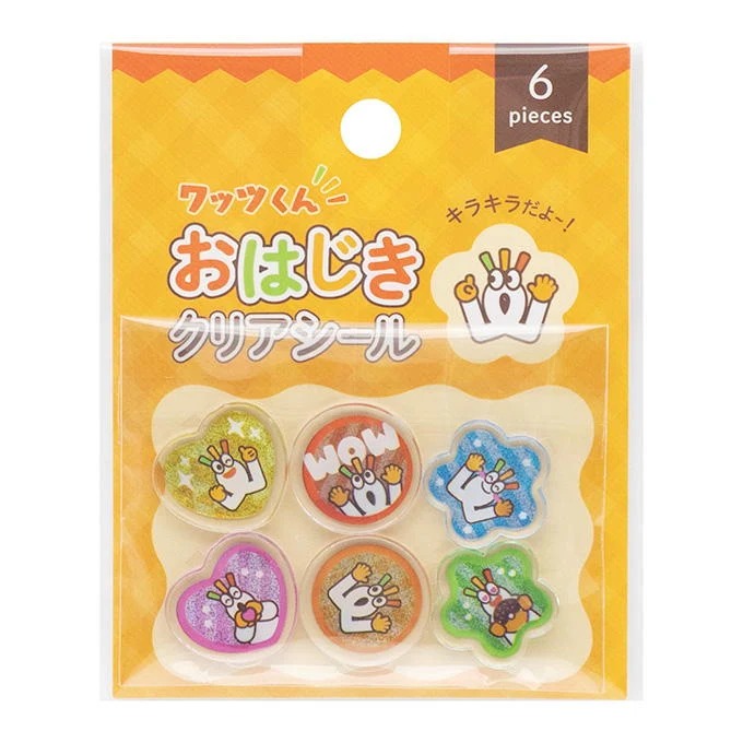 PB.ワッツくん おはじきクリアシール6P 077387
