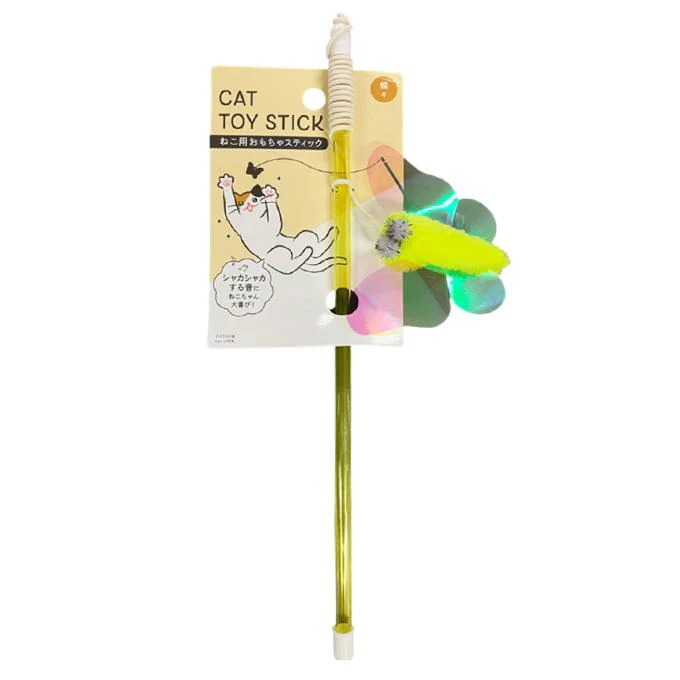 ねこ用おもちゃスティック 蝶々デザイン 315272
