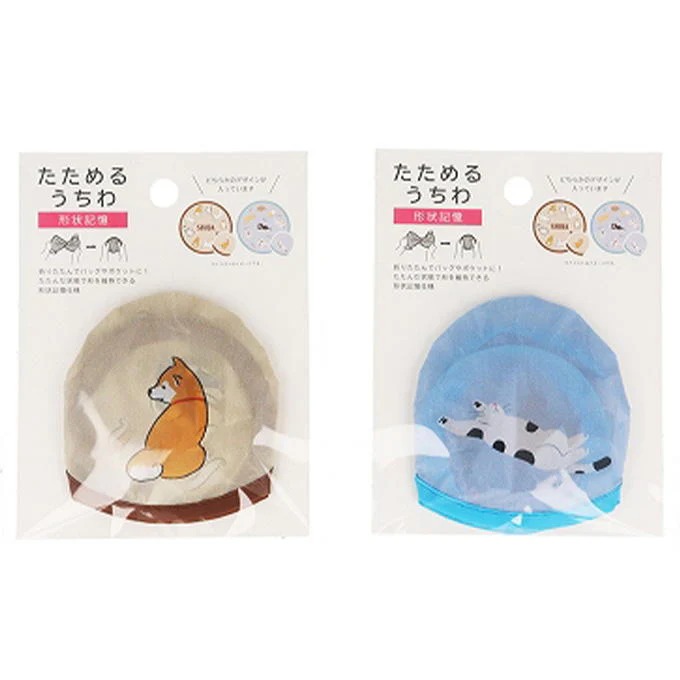 折りたたみうちわ 犬・猫 314361