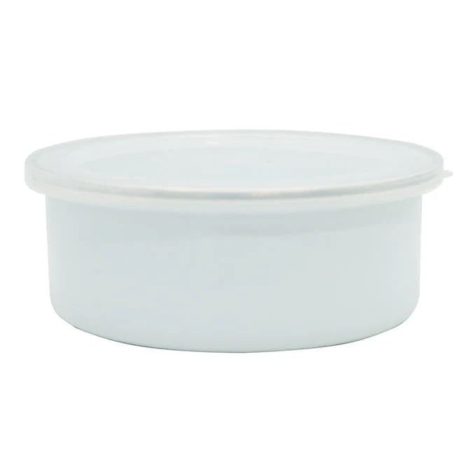 ホーローフタ付容器 14cm 314606